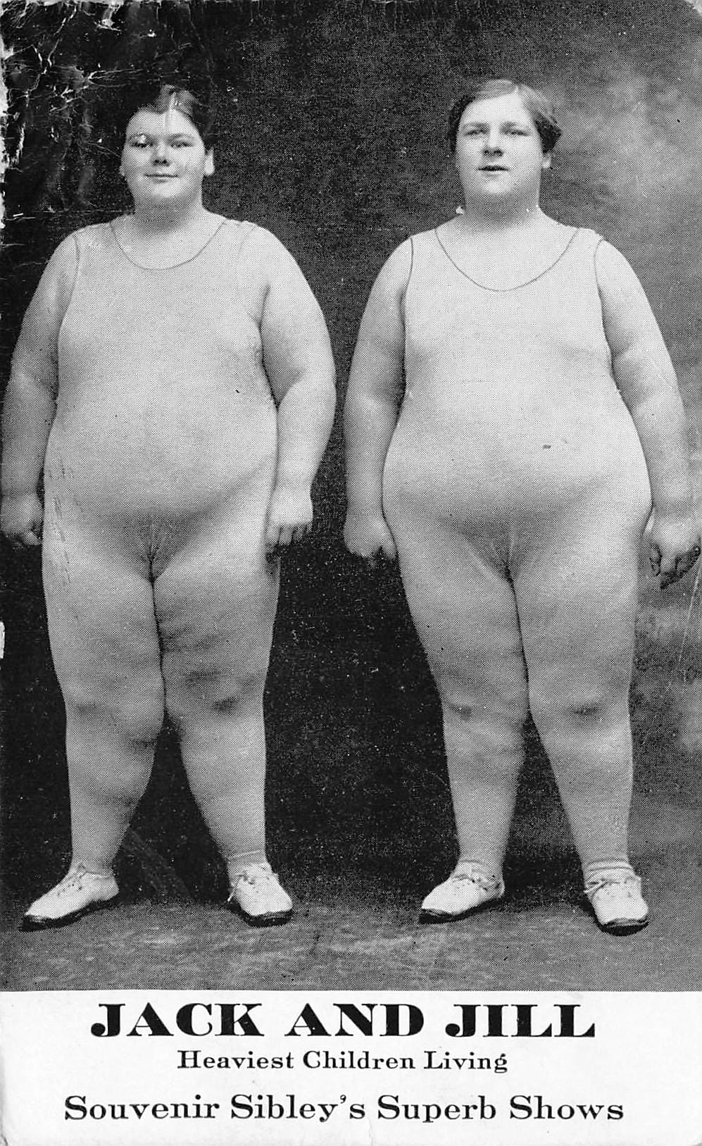 C.R. Childs Undivided Back Postcard Jack and Jill Sibley's Shows Early 1900s