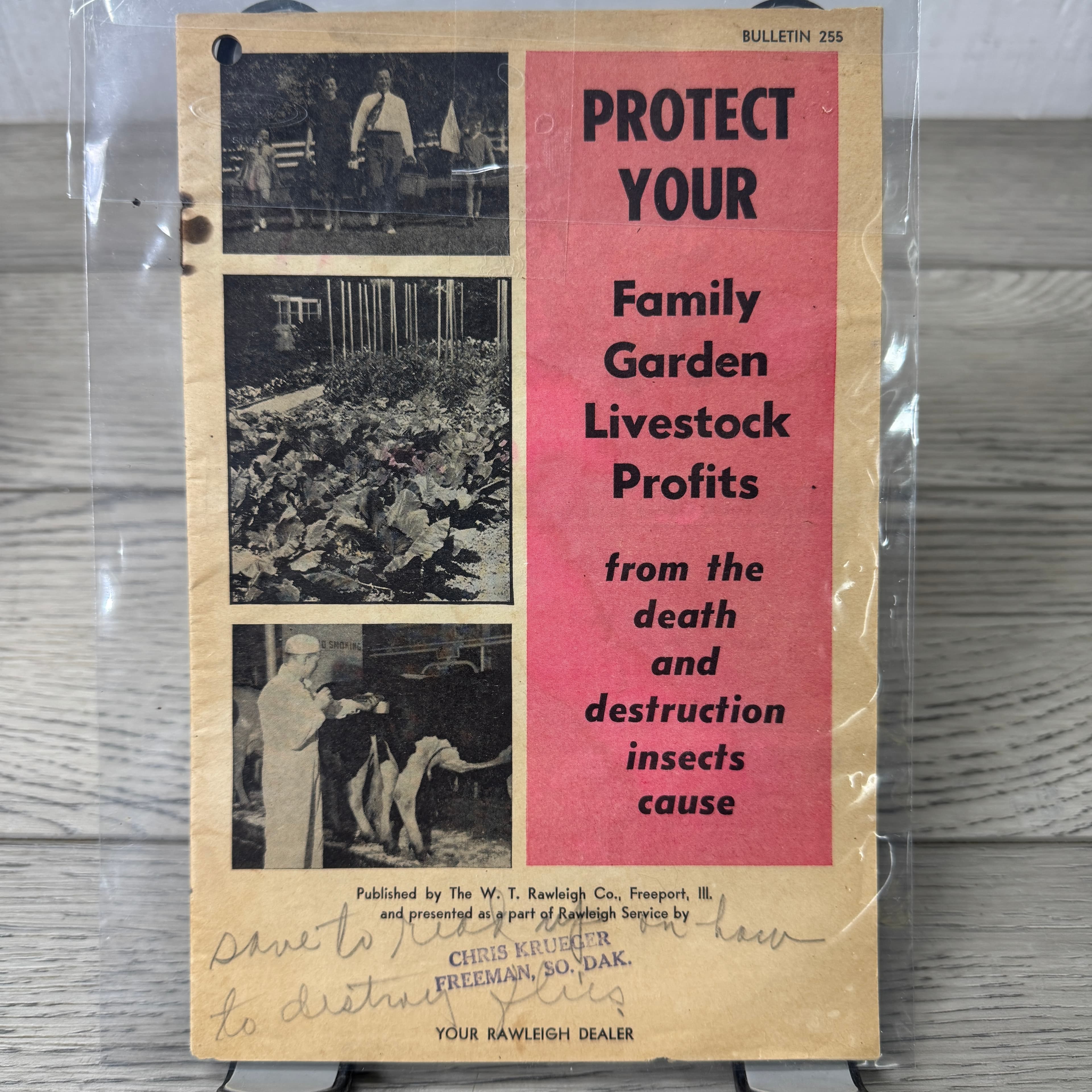 Rawleigh Insect Control Chart Booklet, W.T. Rawleigh Co., 1950s