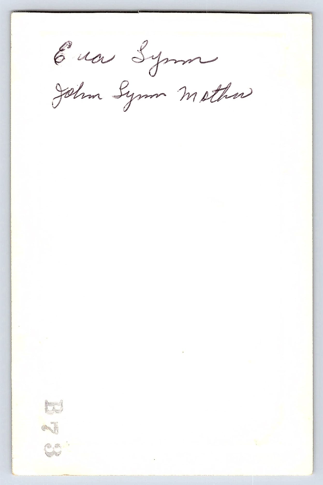 Vintage Portrait of Woman in Garden, Gelatin Silver, 3.1 × 4.77 in, 1940s - Back