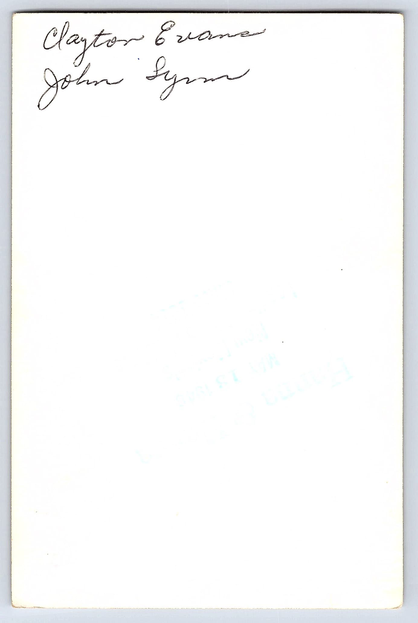 Vintage Snapshot of Two Men in Tree, Gelatin Silver, 3.22" × 4.92", 1940s - Back