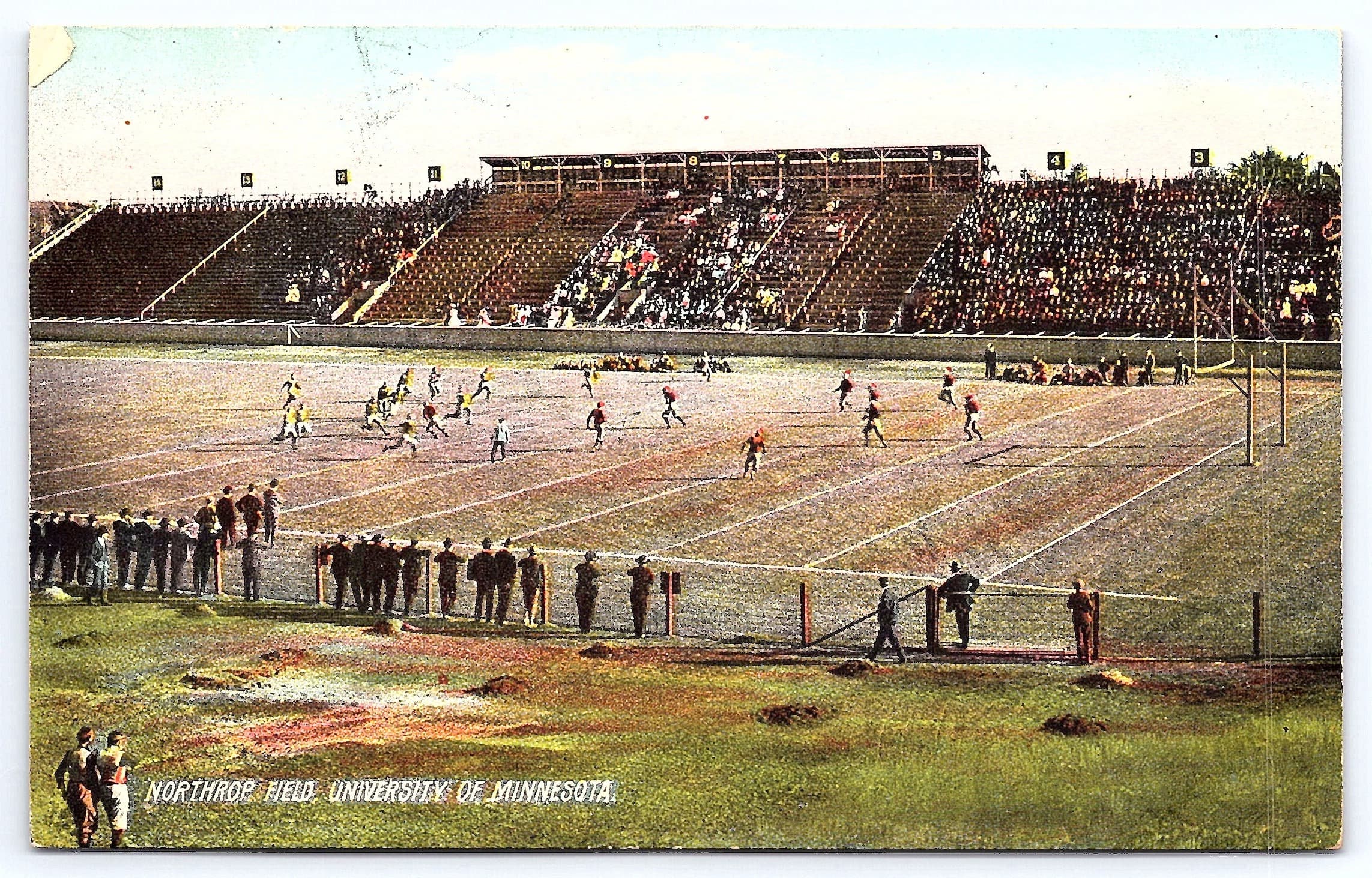Rotograph Co. Divided Back Postcard, Northrop Field, Minnesota, 1907-1915