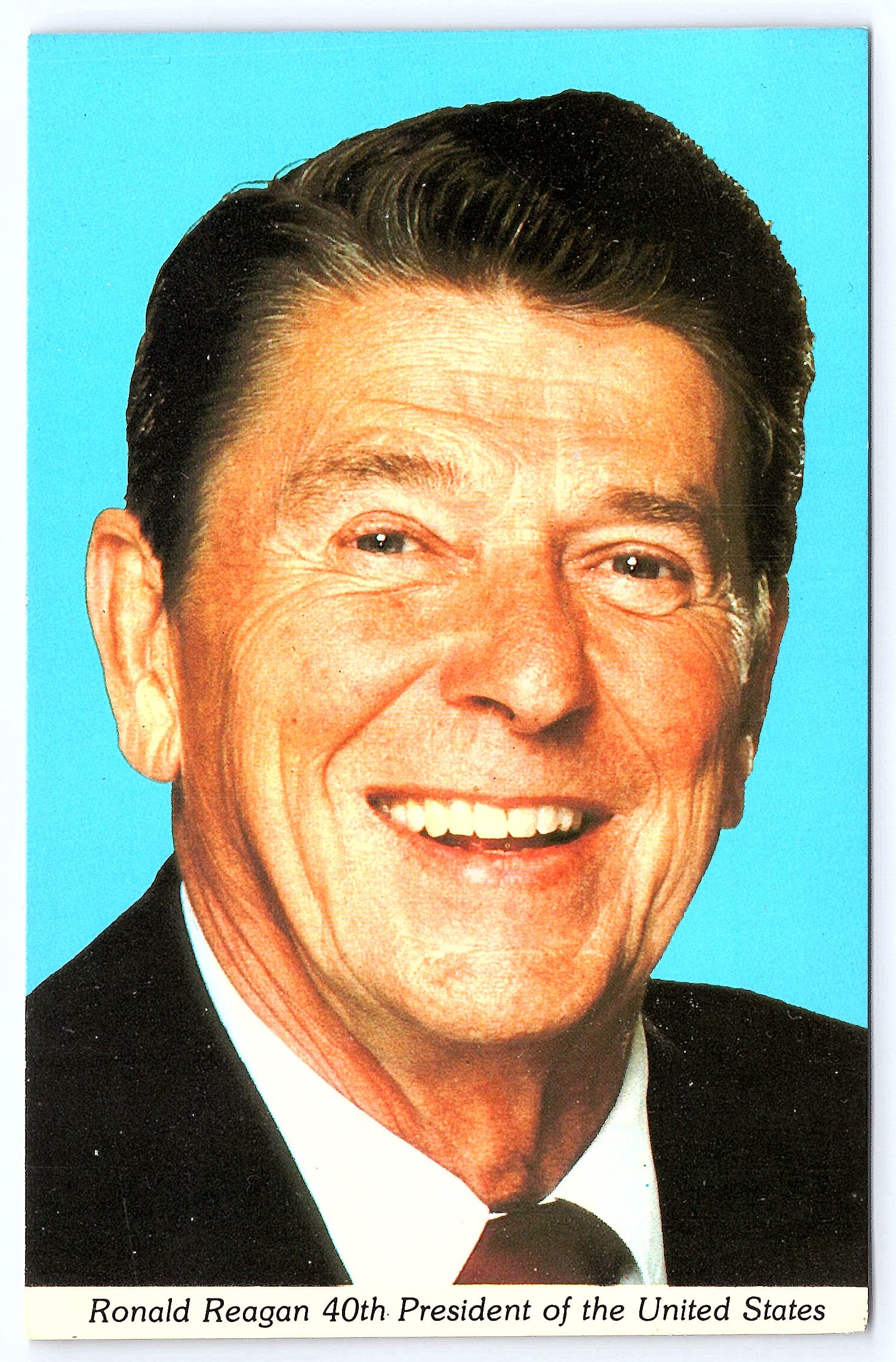 CAPSCO Inc. Chrome Postcard, Ronald Reagan, Washington D.C., 1980s