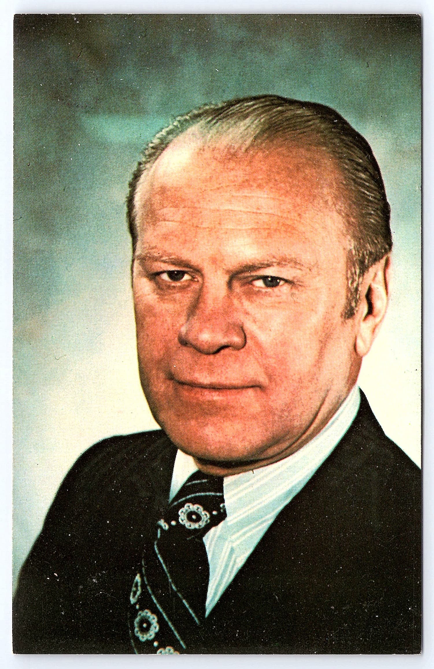 CAPSCO Inc., Chrome Postcard, Gerald R. Ford Portrait, 1970s