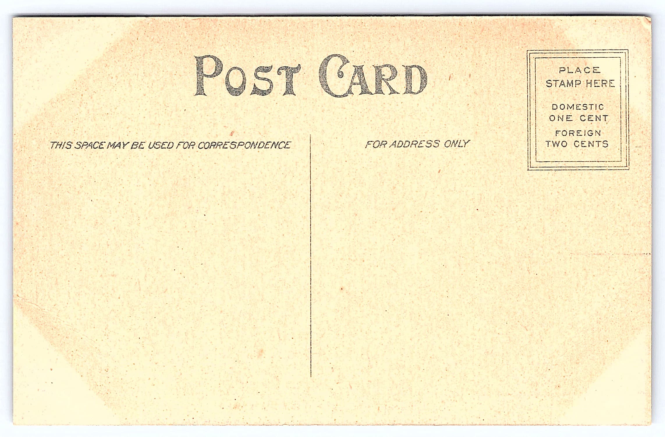 St. Casimir's School, Winona, Minn., Divided Back Postcard, Early 1900s - Back