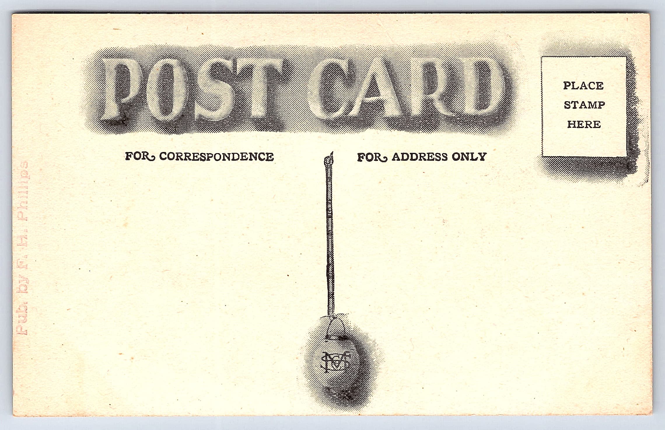 F.M. Phillips, Large Letter Postcard, Oaklyn Park, Lake City, Minn, 1930s - Back