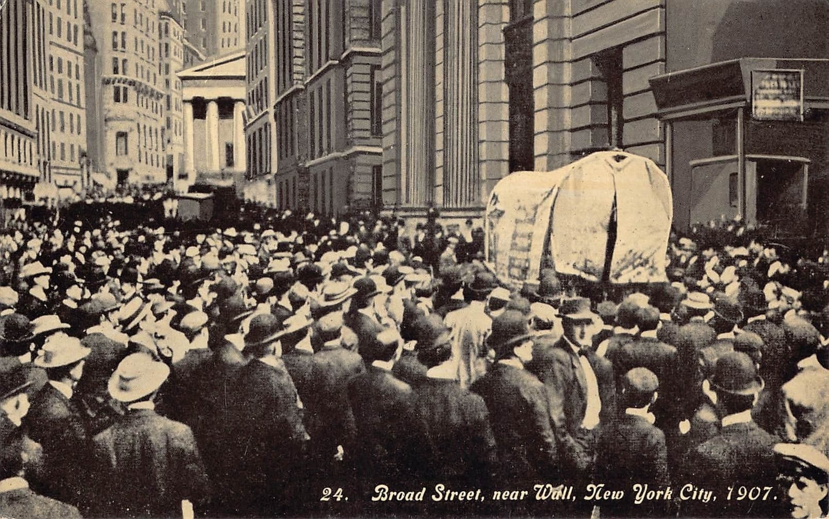 Ezra Meeker, Divided Back, Broad Street NYC, Oregon Trail, 1907