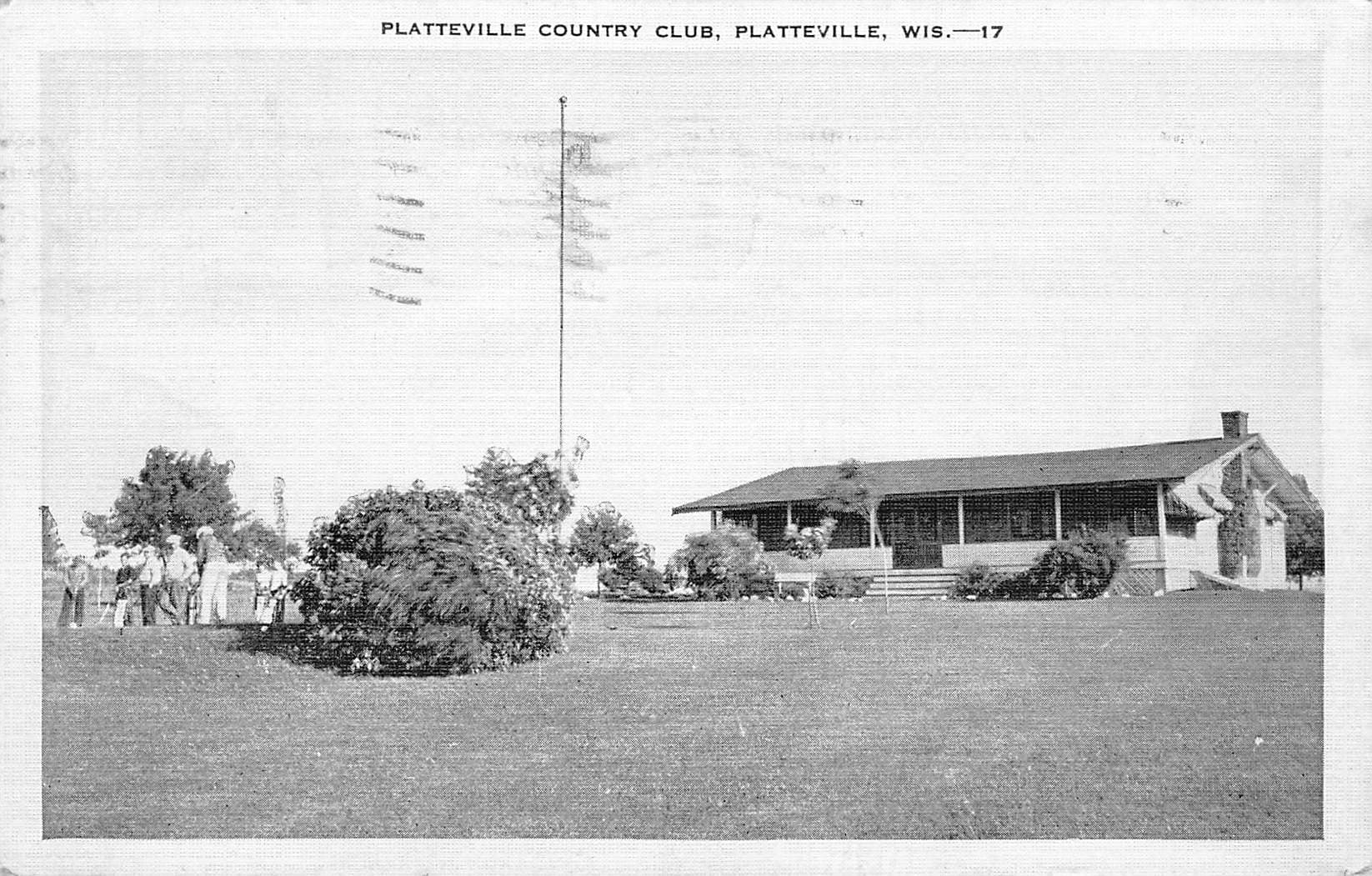 E.C. Kropp Co. Linen Postcard, Platteville Country Club, WI, 1938