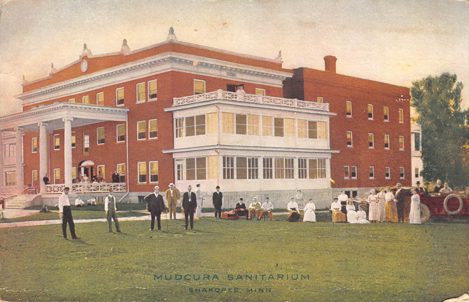 Mudcura Sanitarium, Shakopee, Minn, Divided Back Postcard, Early 1900s