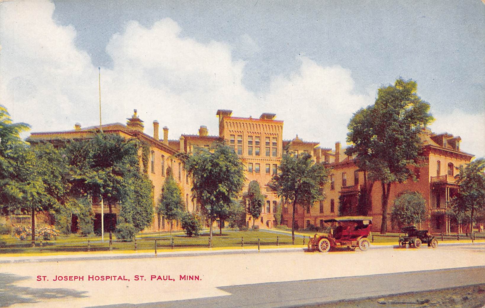 V.O. Hammon Co. Linen Postcard, St. Joseph Hospital, St. Paul, Minn.