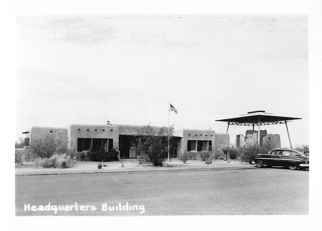 Headquarters Building, Black and White Photograph, Mid-20th Century