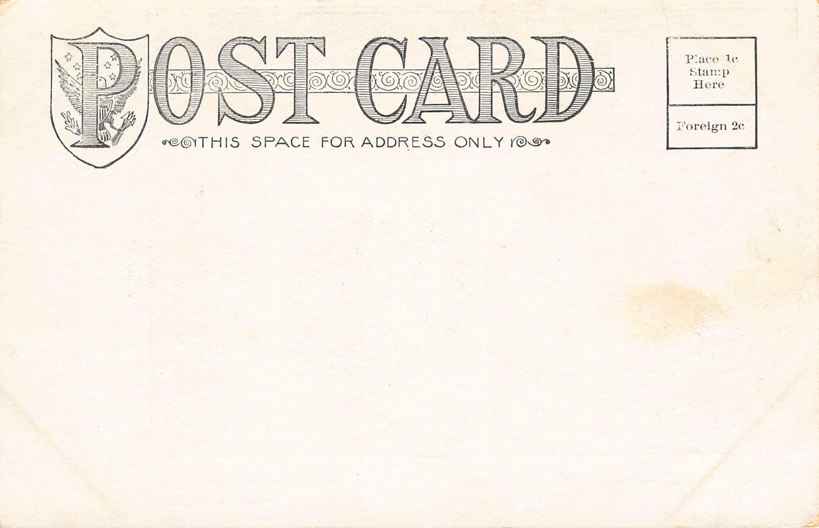 RPPC of Grotto, West Bend, Iowa, Undivided Back, Early 1900s - Back