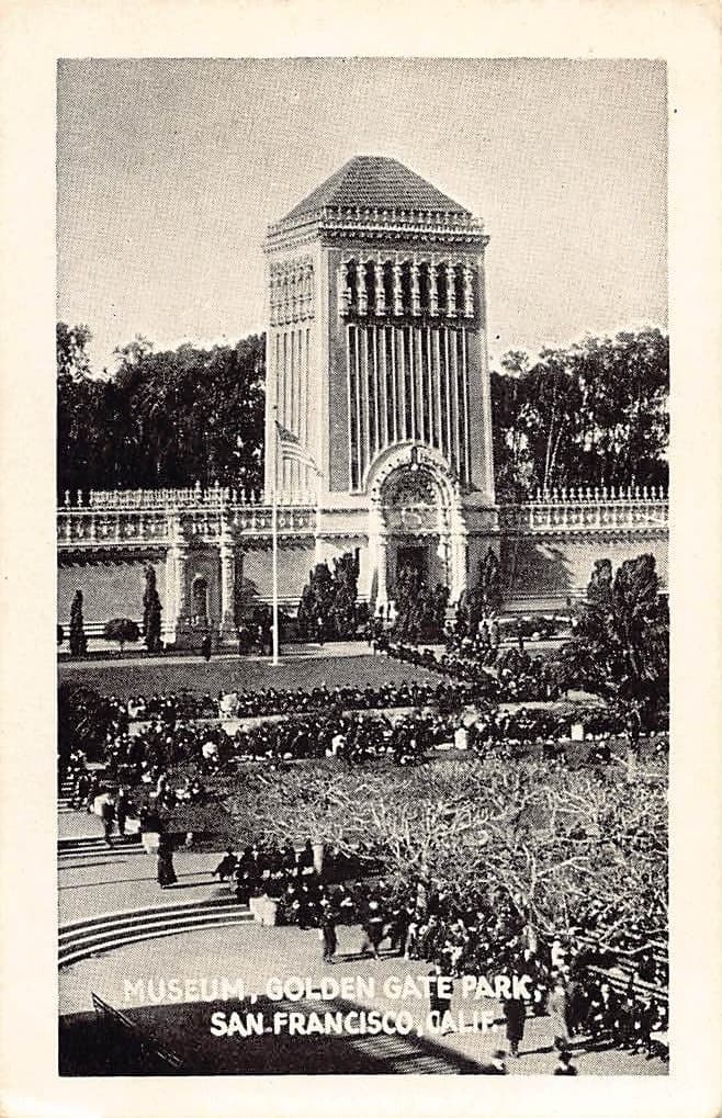 Museum at Golden Gate Park, San Francisco, 1920s Photo Print Card