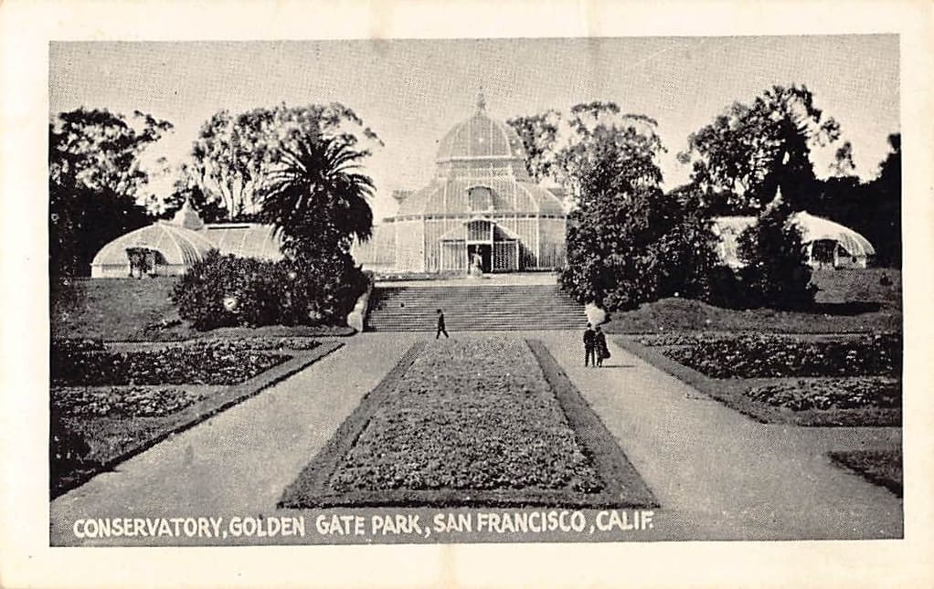 Conservatory, Golden Gate Park, San Francisco, Early 20th Century