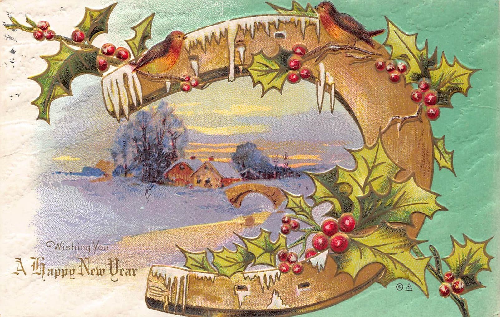 Lewis Printing Co. Divided Back New Year Postcard, 1911