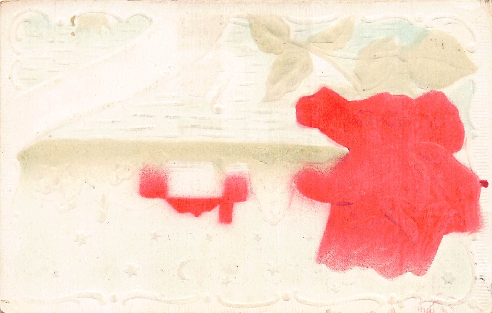 Embossed Floral Postcard, Made in USA, Early 20th Century