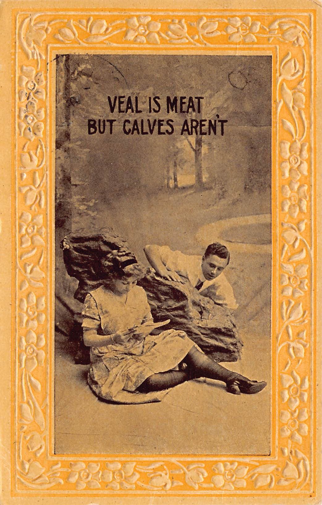Bamforth & Co., Divided Back, Humorous Scene, 1911 Postmark