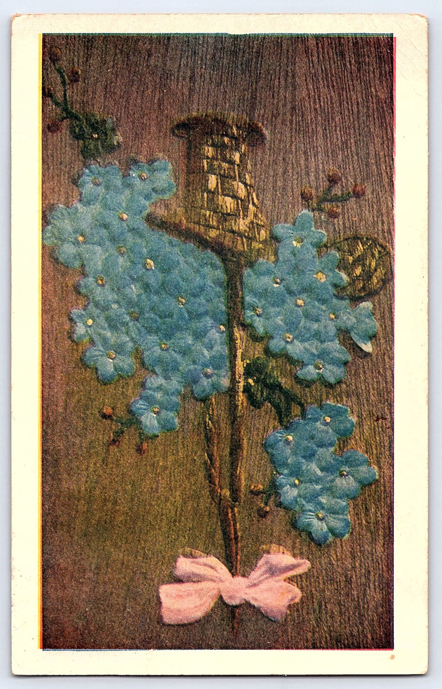 Unknown Publisher, Divided Back, Floral Design, 1908 Postmark