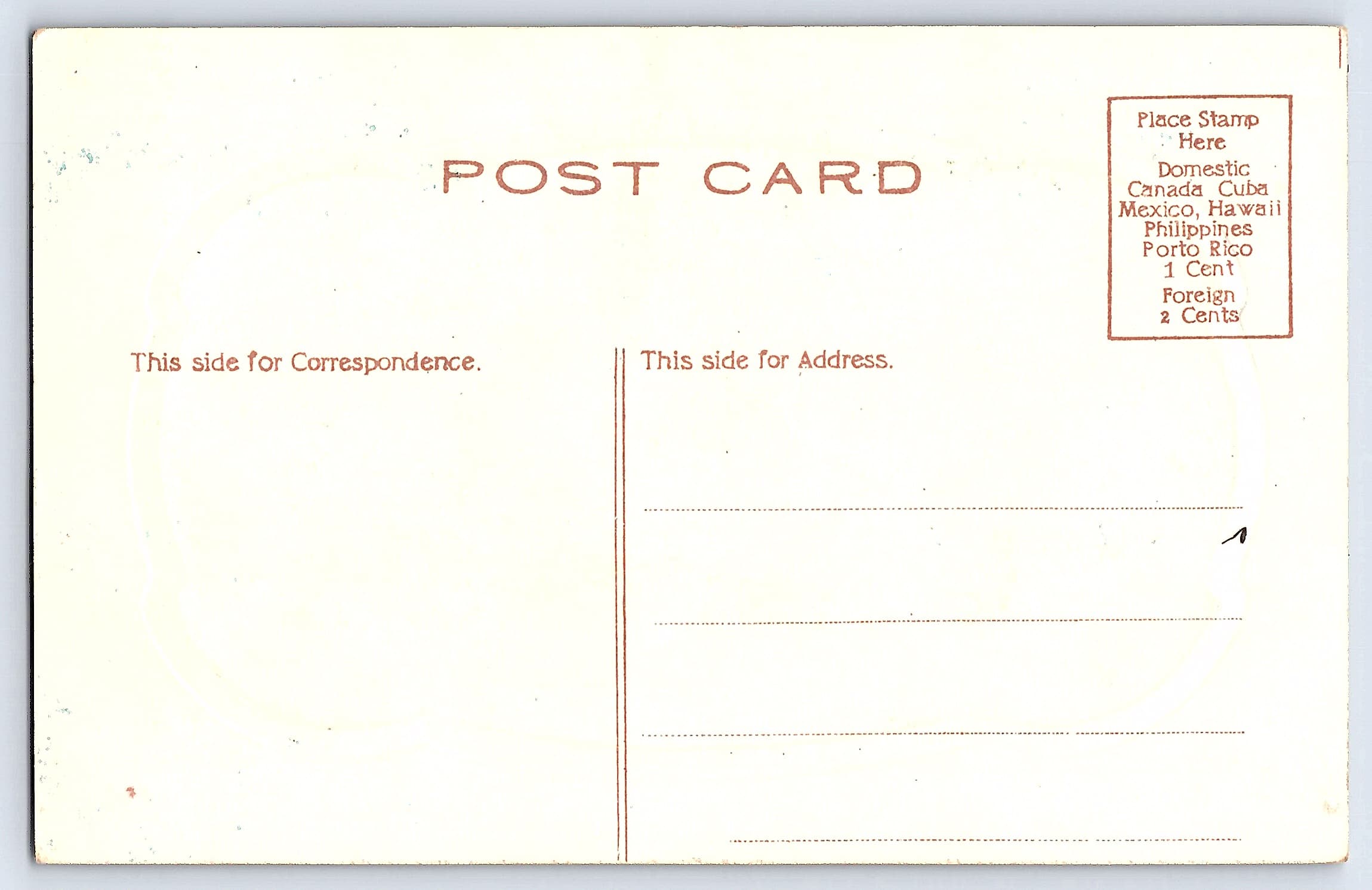 A Spot for Lovers, Linen Postcard, Scenic View, 1930s-1940s - Back