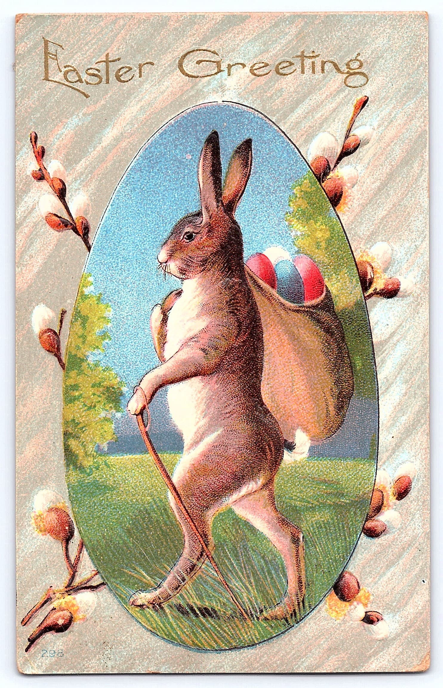 Easter Greeting, Divided Back Postcard, Huron, SD, 1912