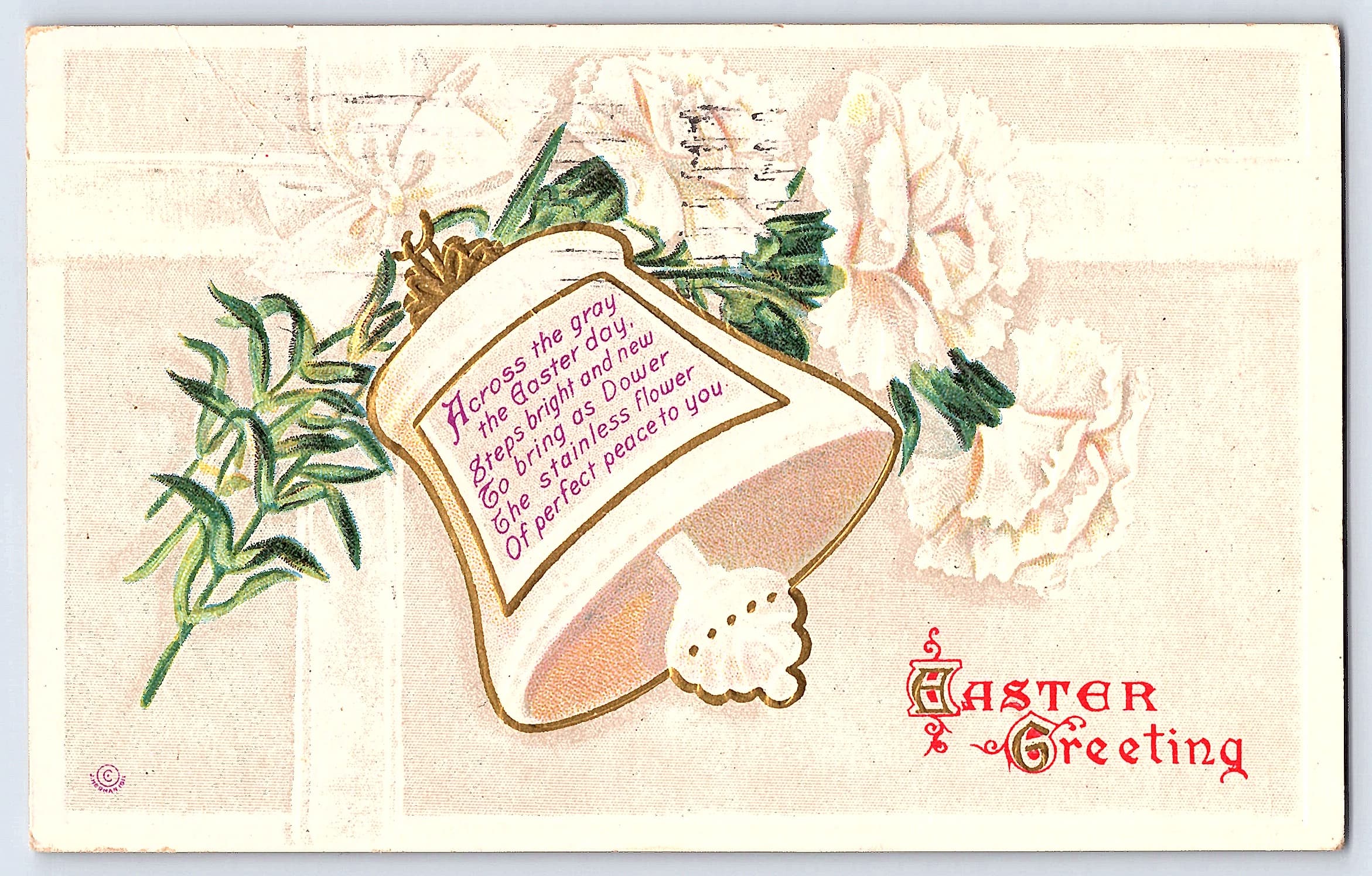 Midland Pub Co, Easter Greeting, USA, Divided Back, 1914
