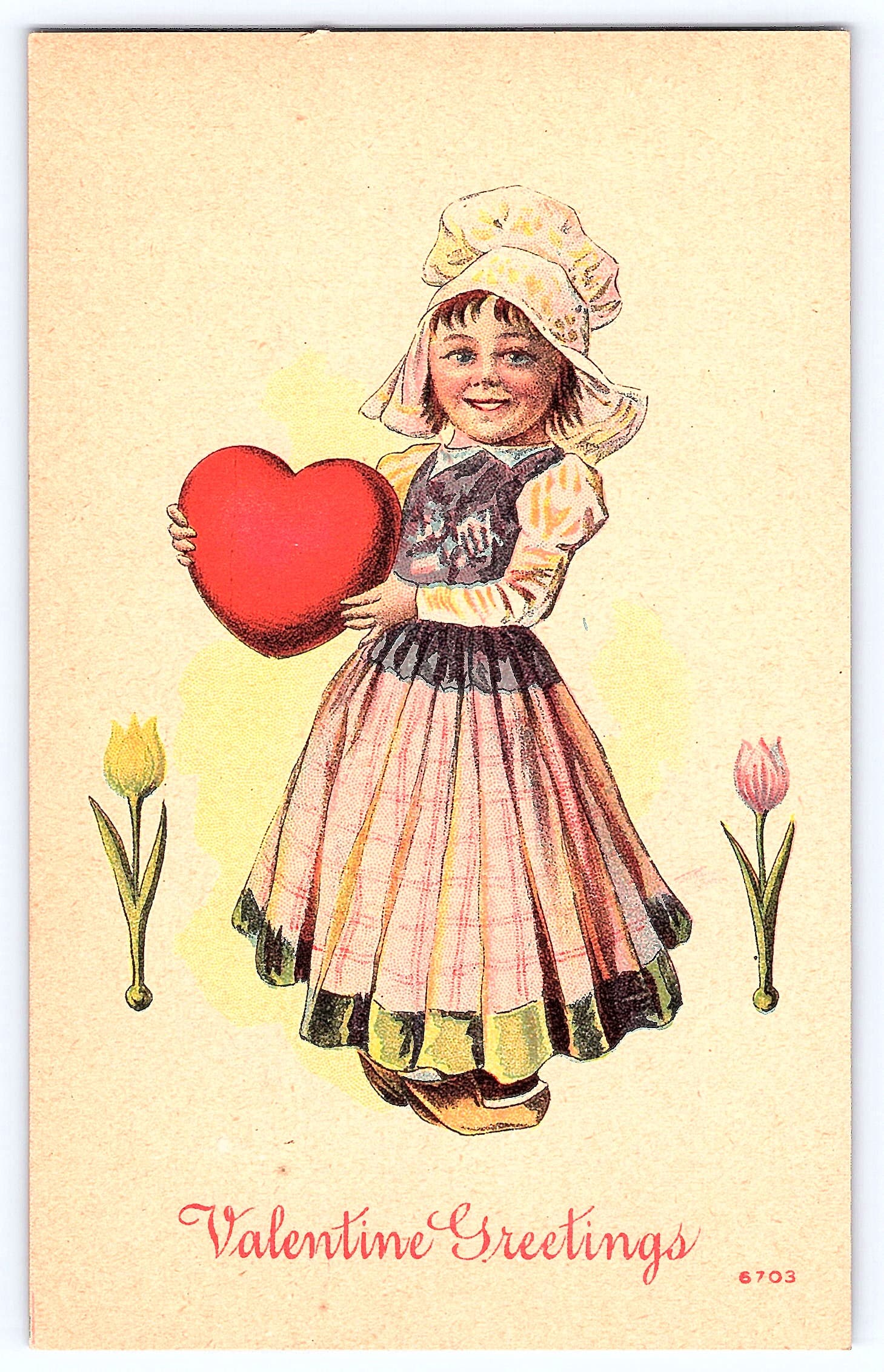 Valentine Greetings, Divided Back Postcard, Early 1900s