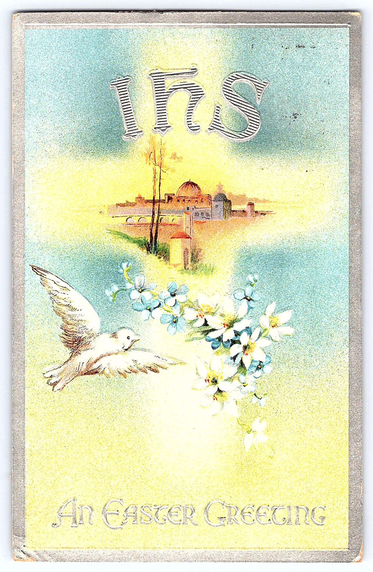 B.B. London Easter Greeting Postcard, Divided Back, 1912