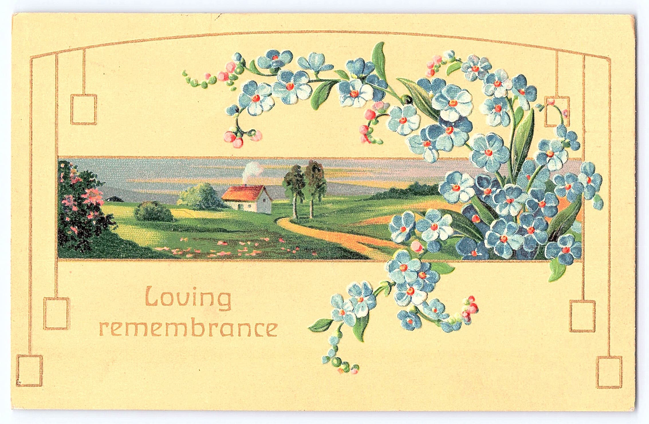 Loving Remembrance, Divided Back Postcard, South Dakota, 1910