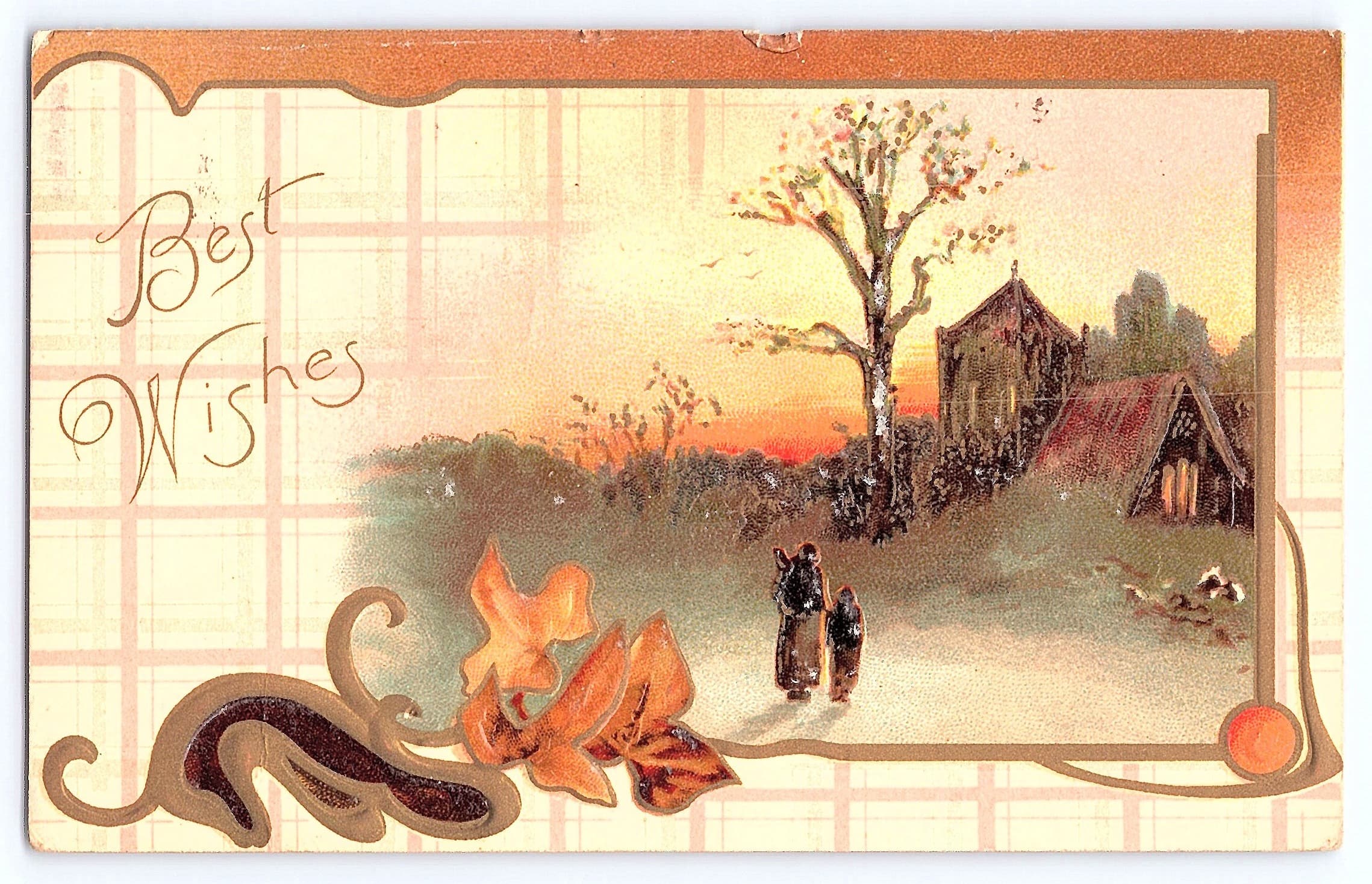 Best Wishes Postcard, Medicine Hat, Alberta, 1910s