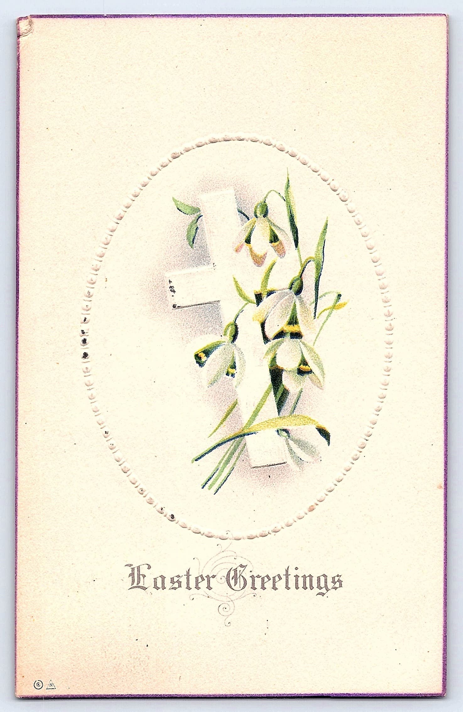 Easter Series No. 44, Divided Back Postcard, Janesville WI, 1915