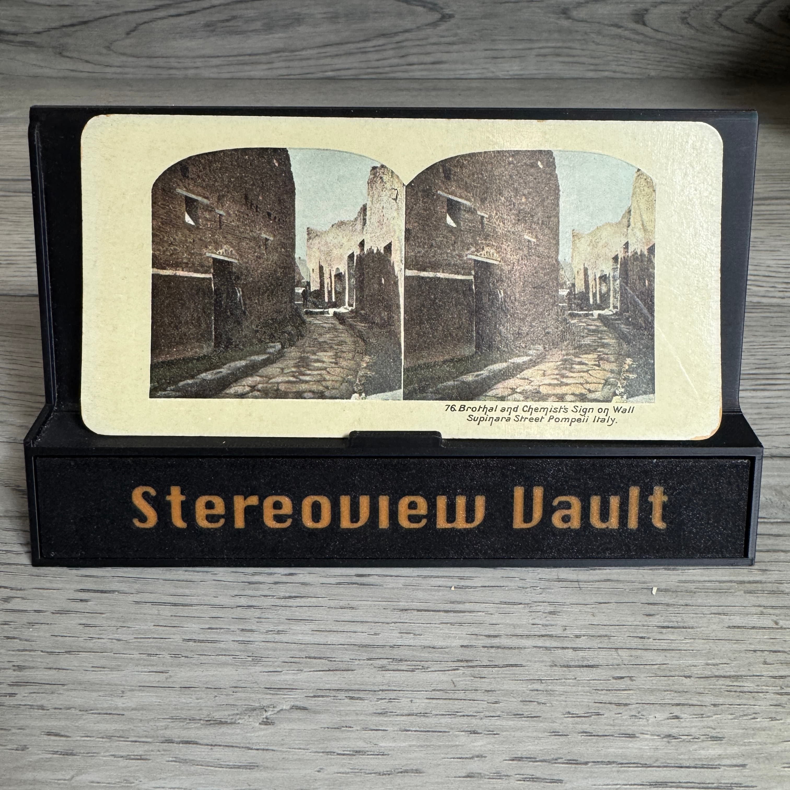 Pompeii Street Scene, Brothel Sign, Italy, c. 1900