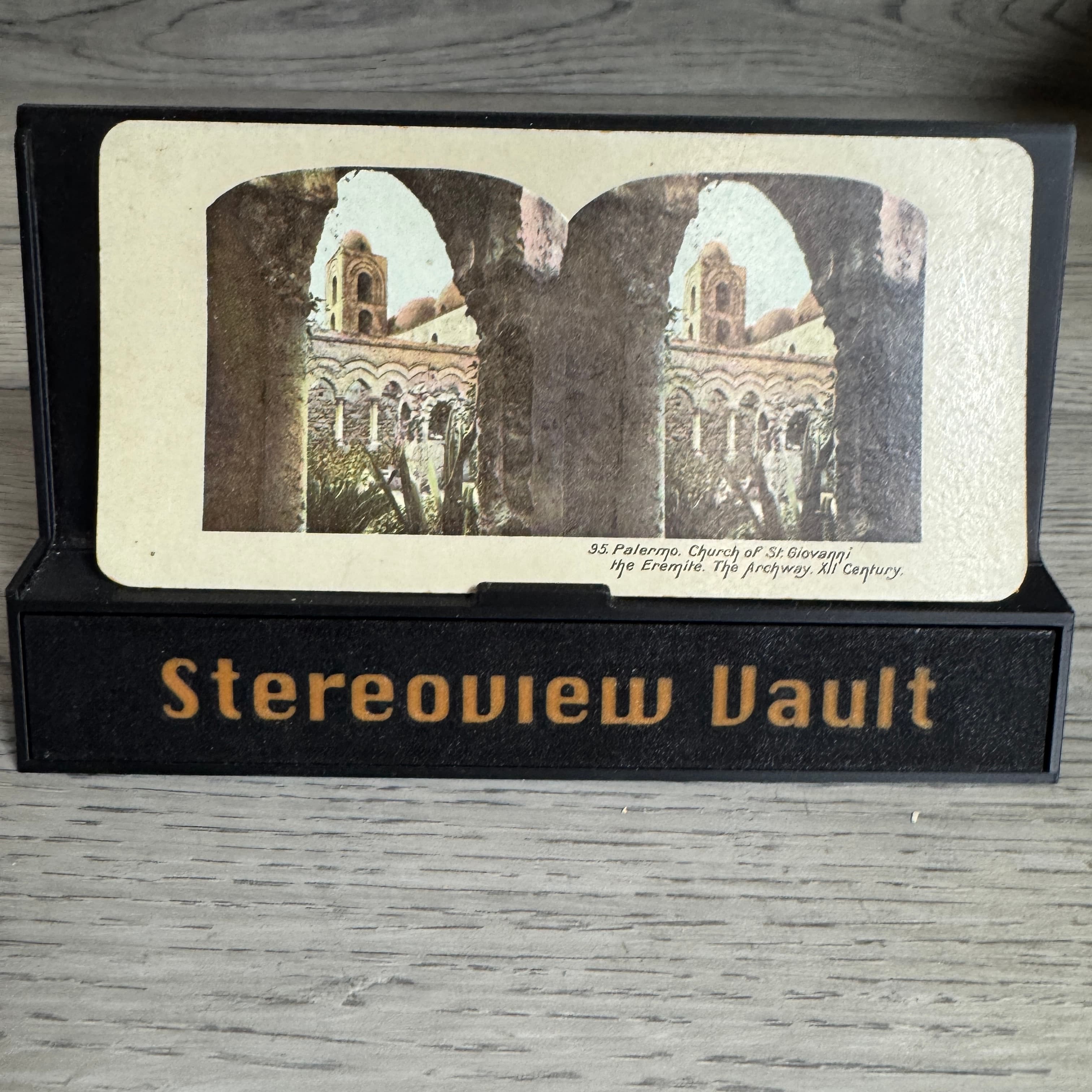 Stereoview of Church of St. Giovanni, Palermo, 19th Century