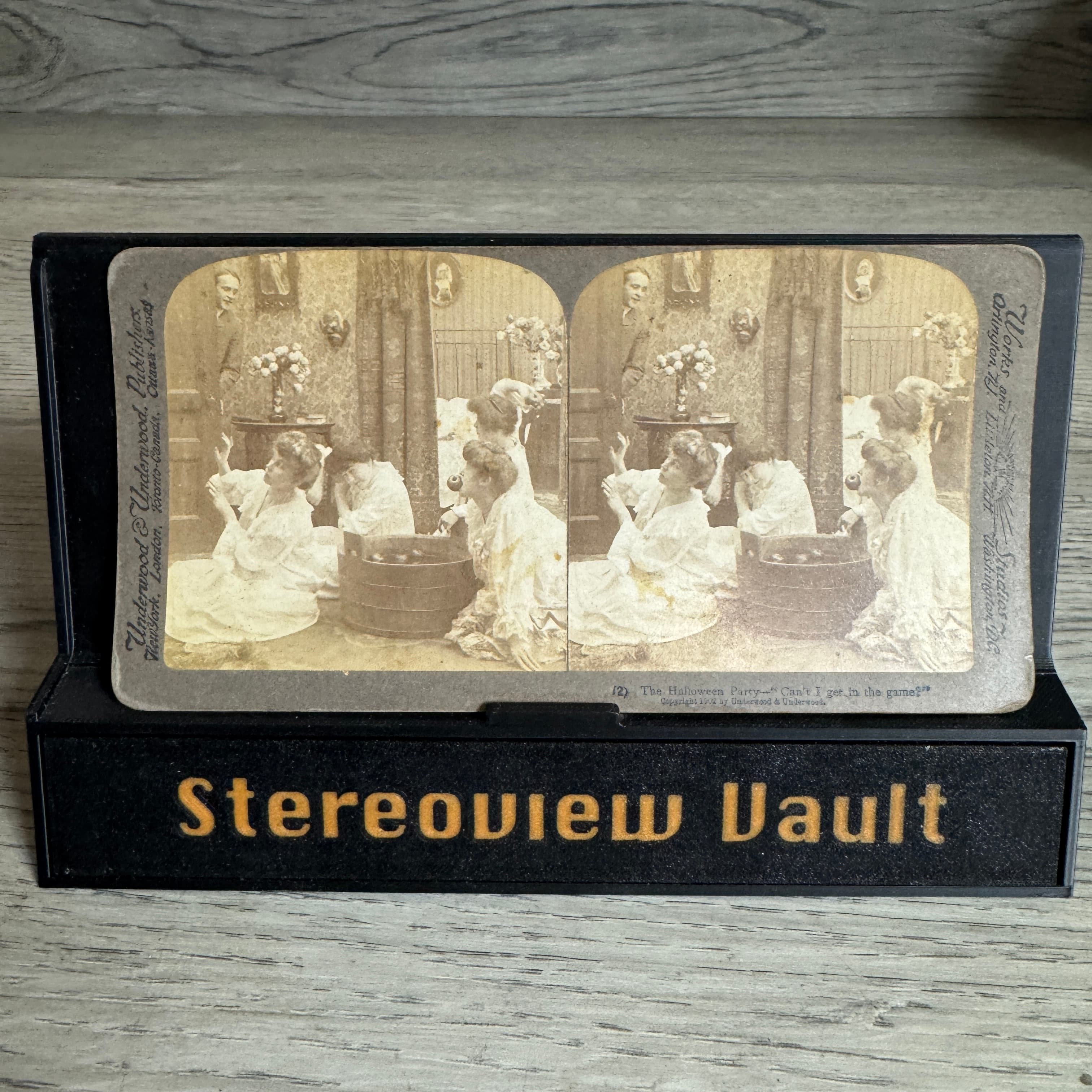 Underwood & Underwood Stereoview #12 Halloween Party c. 1900